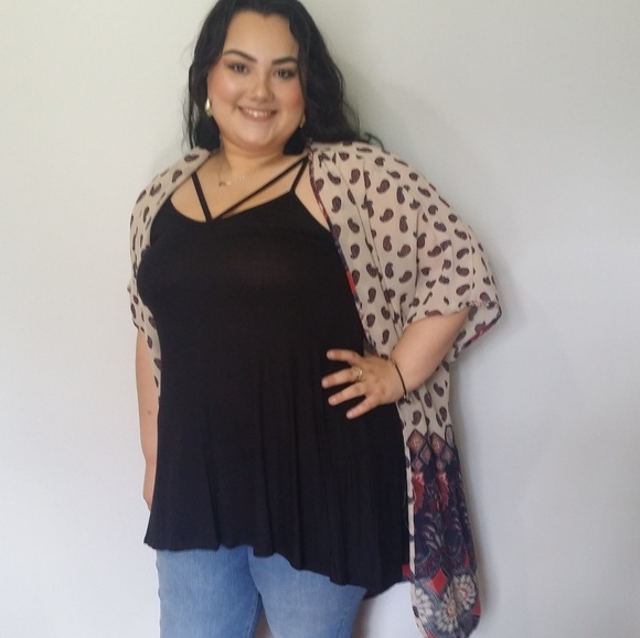 Black Strappy Tunic - Picture 2 of 2